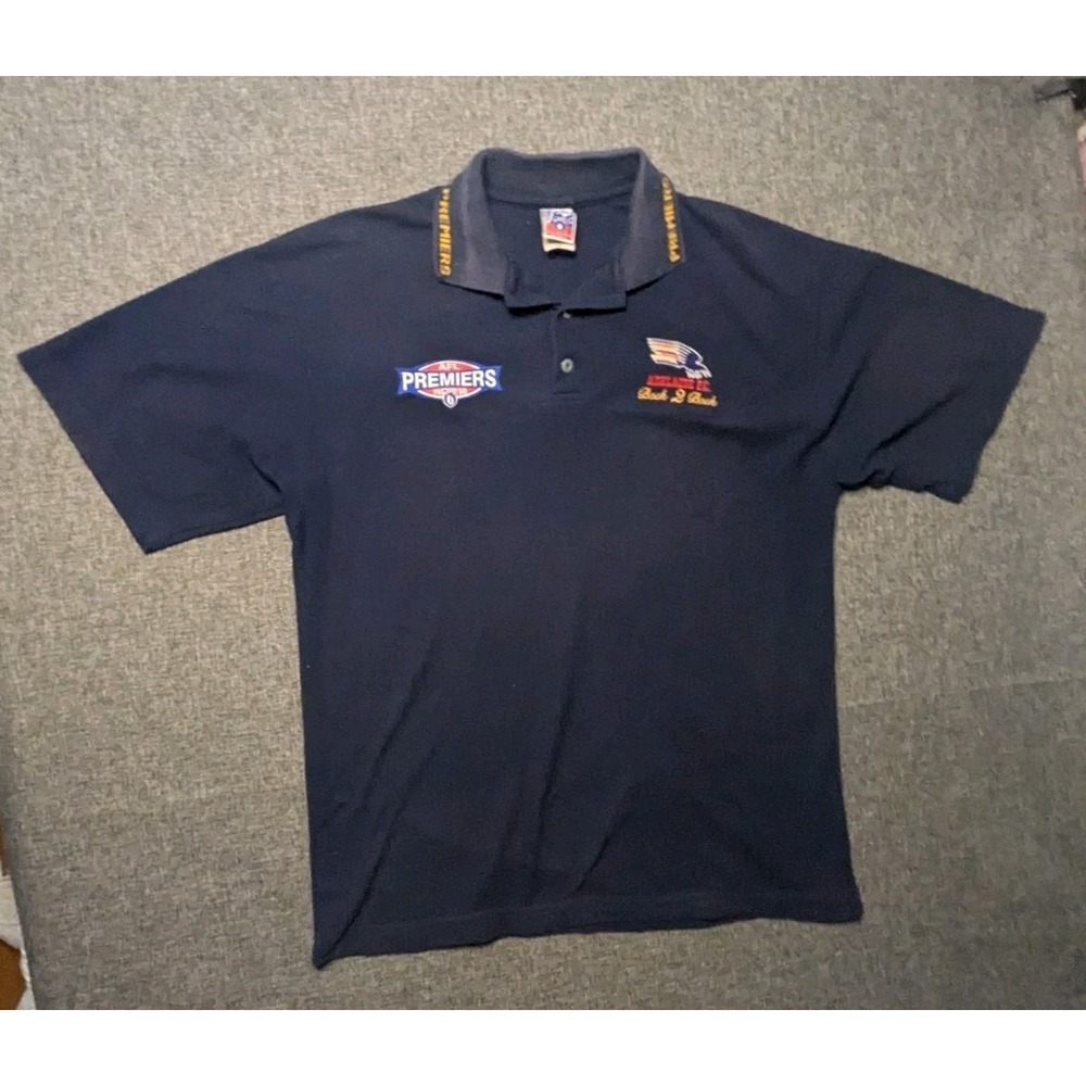 1998 Adelaide Crows AFL Premiers Premiership Polo Shirt Vivid Back to Back Large
